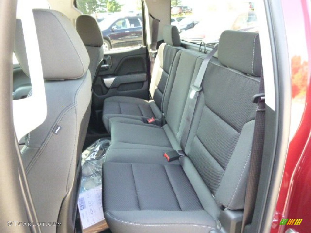 Jet Black Interior 2015 Chevrolet Silverado 1500 LT Double Cab 4x4 Photo #97304317