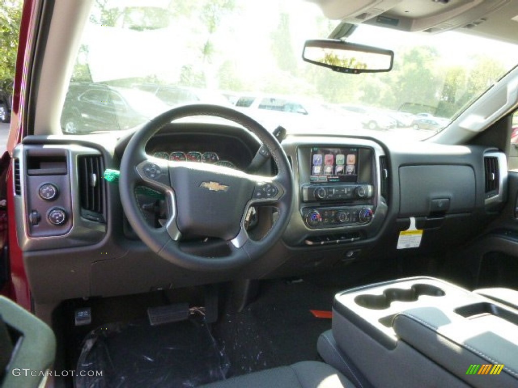 2015 Silverado 1500 LT Double Cab 4x4 - Deep Ruby Metallic / Jet Black photo #12