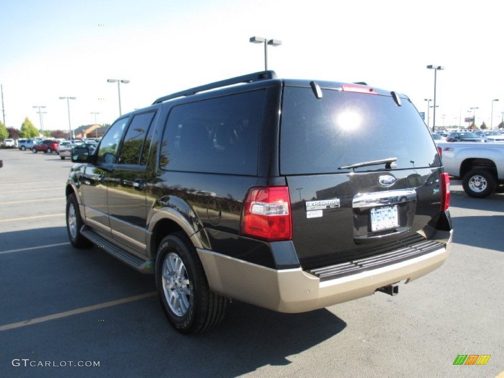 2013 Expedition EL XLT 4x4 - Tuxedo Black / Camel photo #4