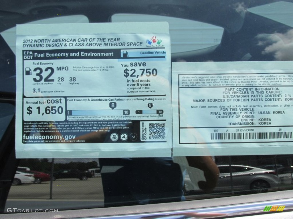 2015 Elantra SE Sedan - Titanium Gray Metallic / Black photo #34