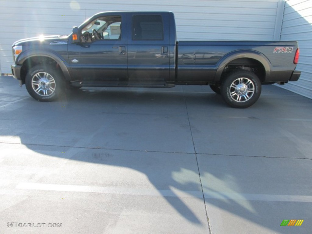 2015 F350 Super Duty King Ranch Crew Cab 4x4 - Blue Jeans / King Ranch Mesa Antique Affect/Adobe photo #6