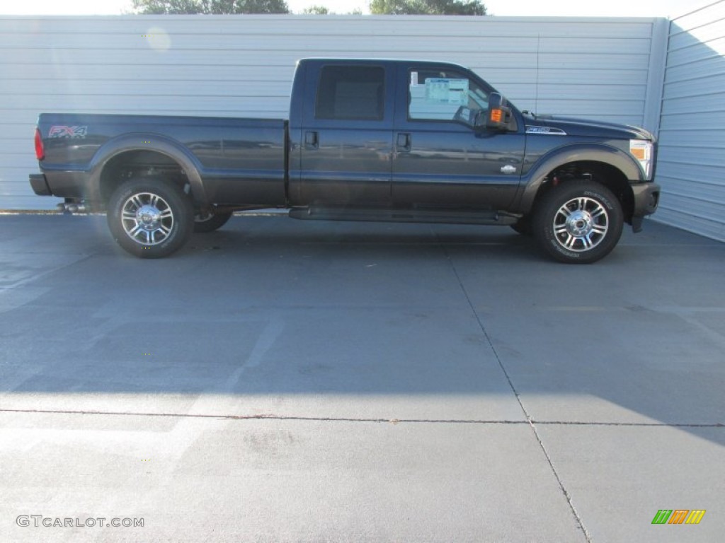 2015 F350 Super Duty King Ranch Crew Cab 4x4 - Blue Jeans / King Ranch Mesa Antique Affect/Adobe photo #3