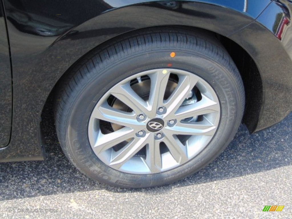2015 Elantra SE Sedan - Phantom Black / Gray photo #3