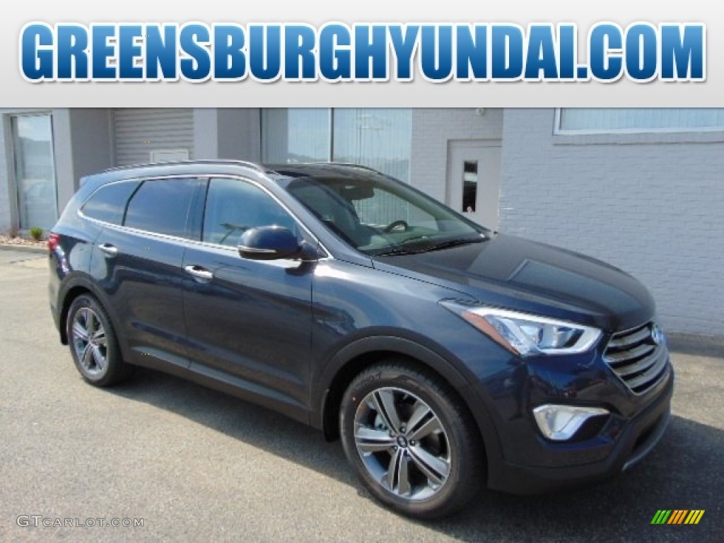 2014 Santa Fe GLS AWD - Night Sky Pearl / Beige photo #1