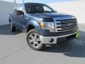 2014 Blue Jeans Ford F150 Lariat SuperCrew 4x4  photo #2