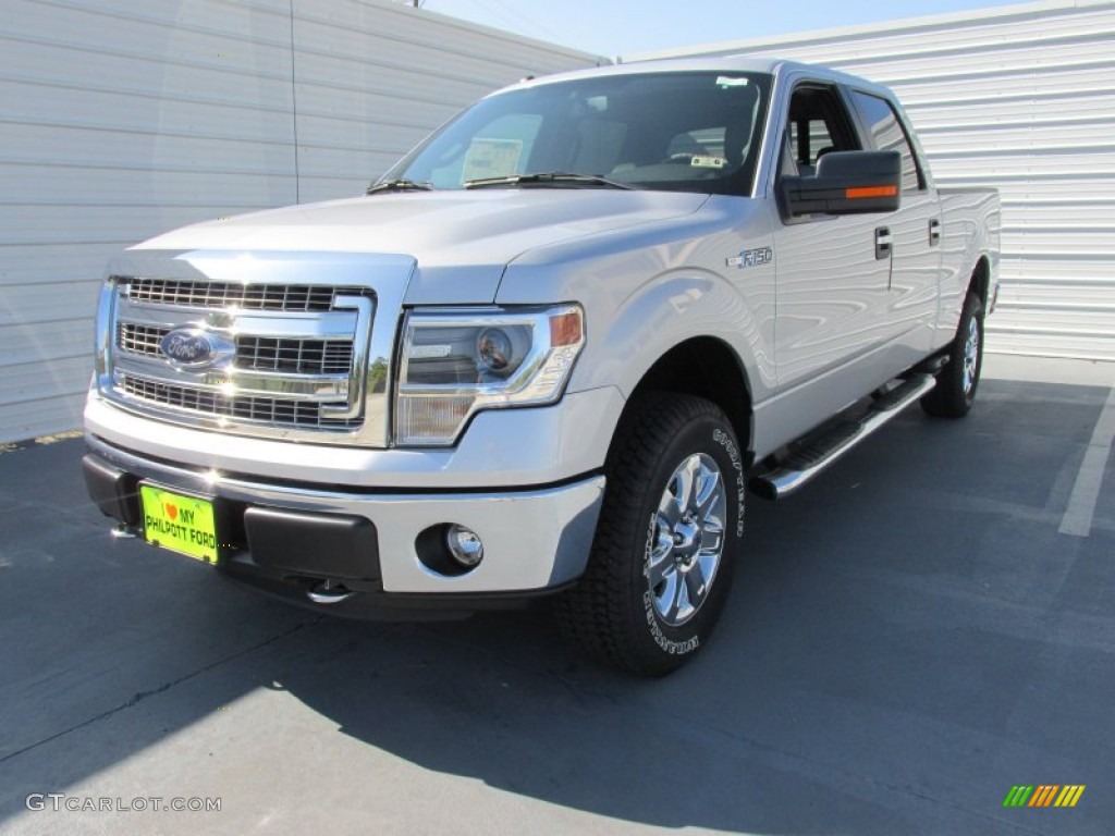 2014 F150 XLT SuperCrew 4x4 - Ingot Silver / Steel Grey photo #7