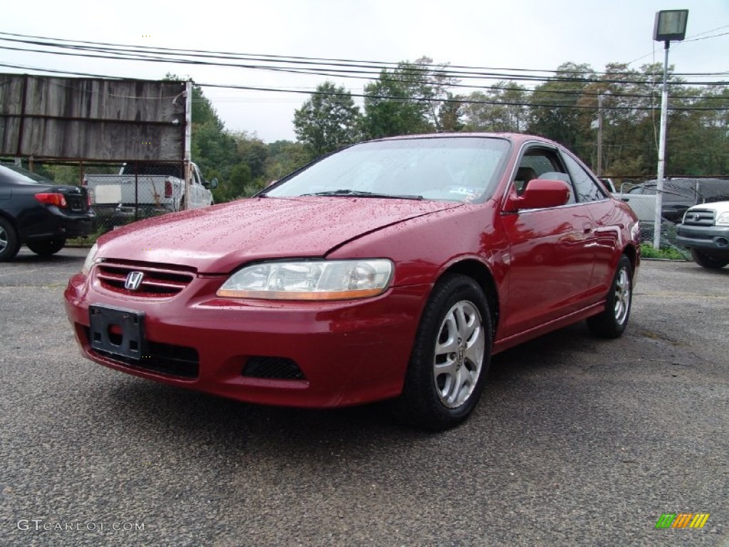 2001 Accord EX V6 Coupe - San Marino Red / Ivory photo #1