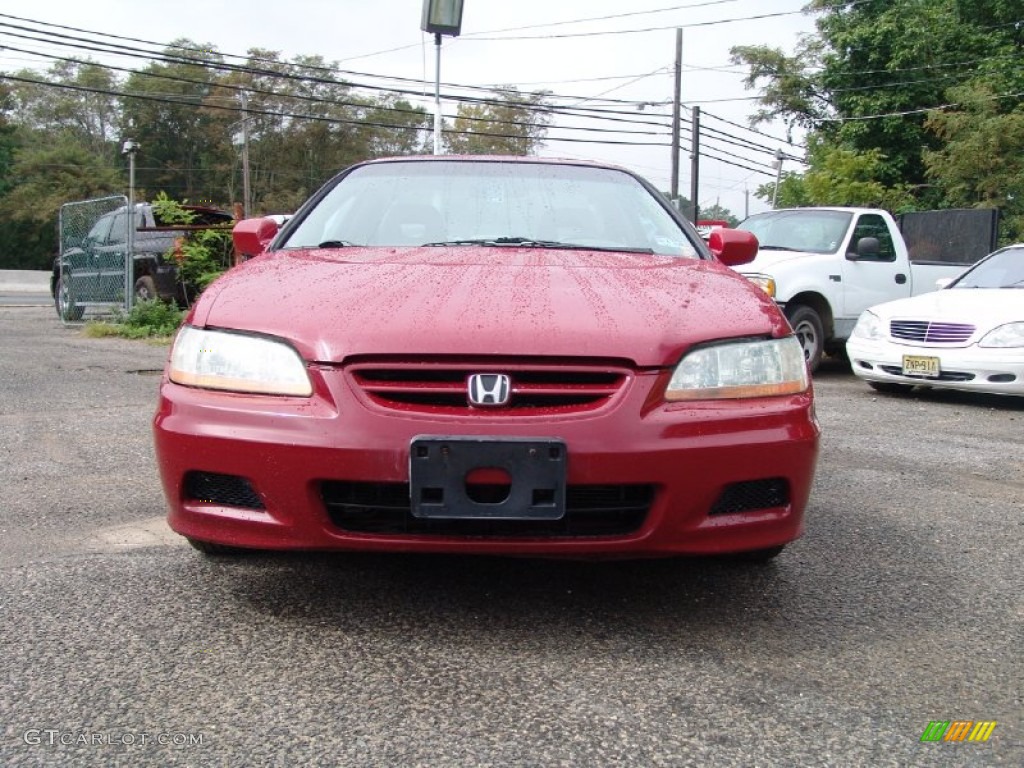 2001 Accord EX V6 Coupe - San Marino Red / Ivory photo #2