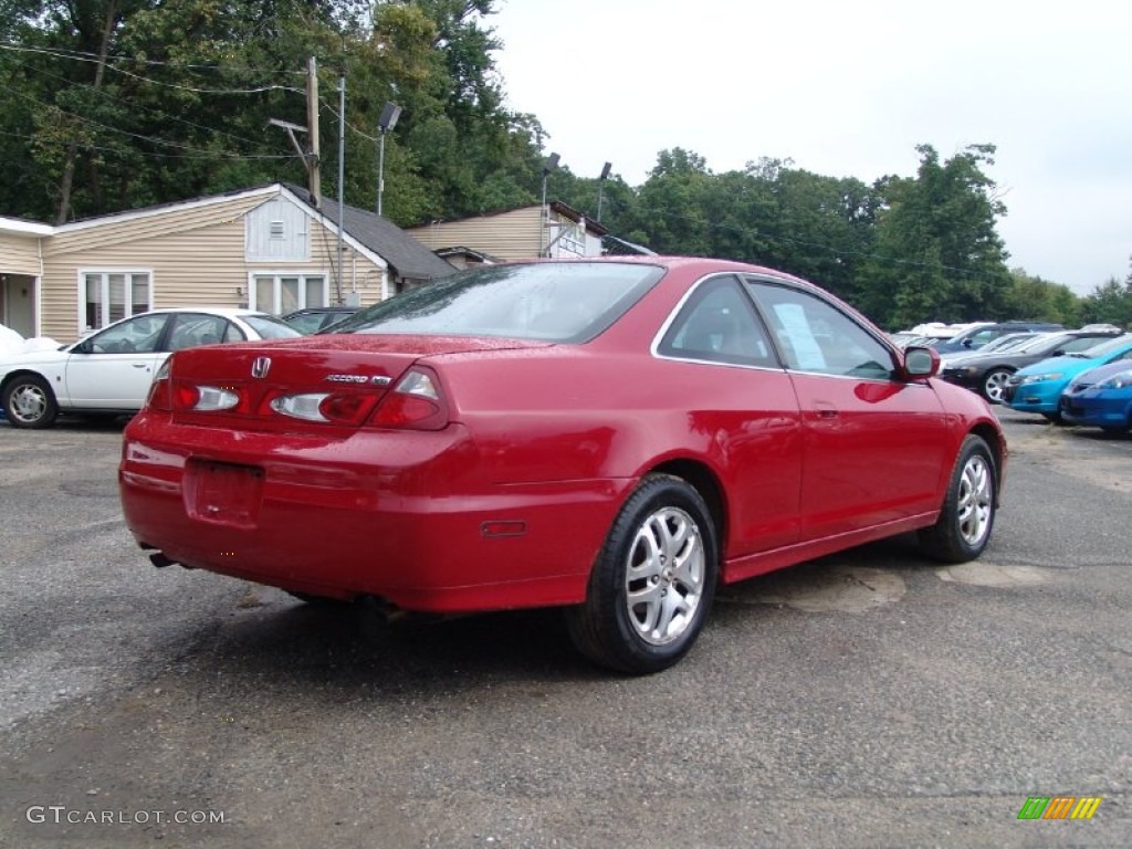 2001 Accord EX V6 Coupe - San Marino Red / Ivory photo #5