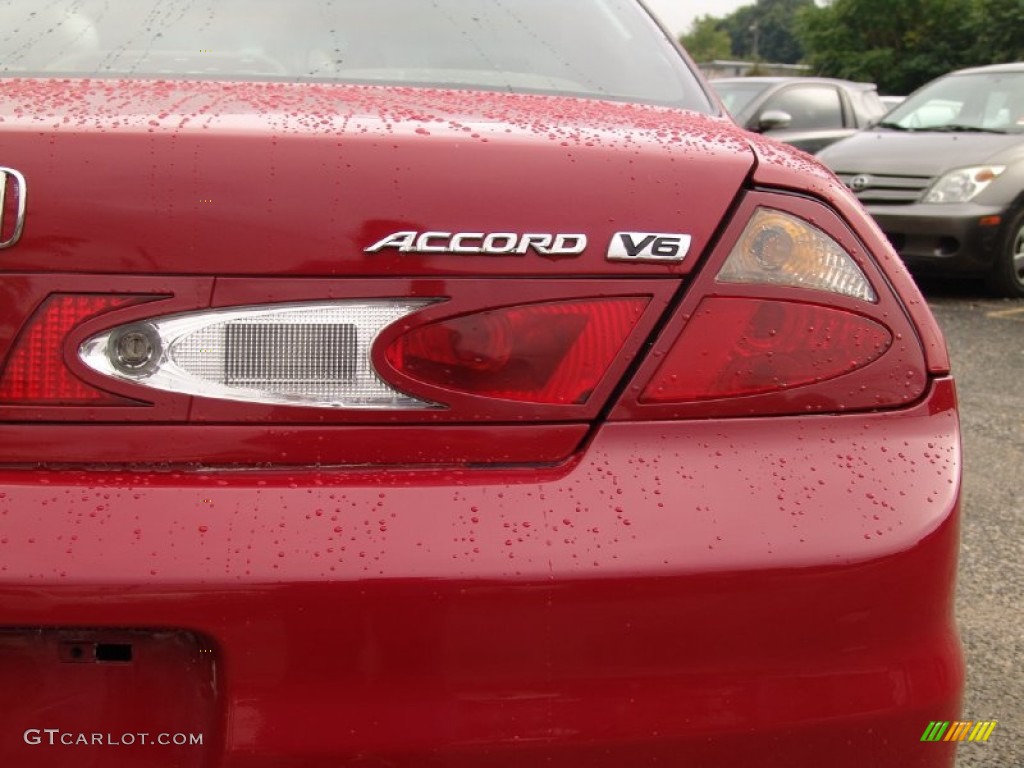 2001 Accord EX V6 Coupe - San Marino Red / Ivory photo #7