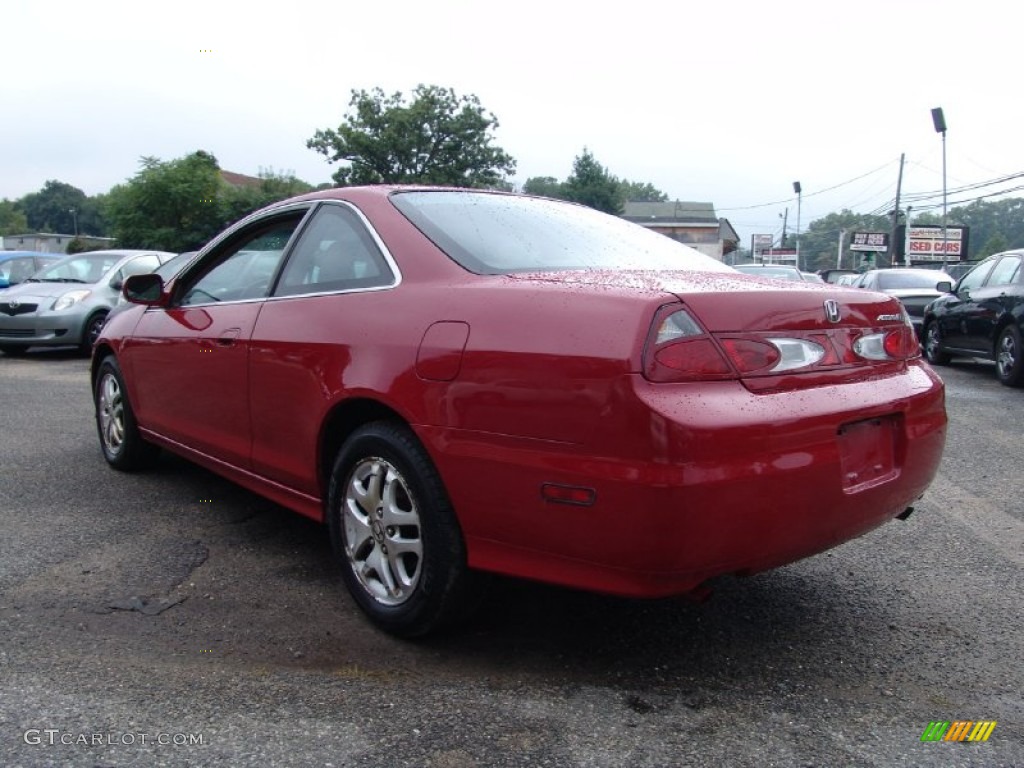 2001 Accord EX V6 Coupe - San Marino Red / Ivory photo #8