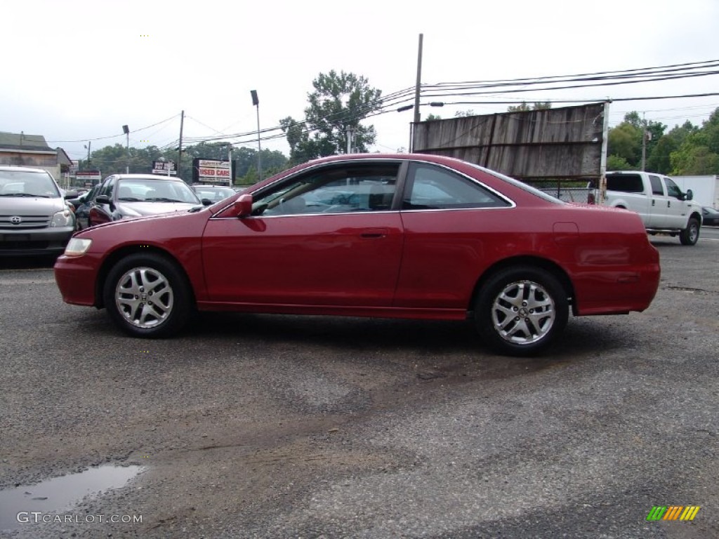 2001 Accord EX V6 Coupe - San Marino Red / Ivory photo #9