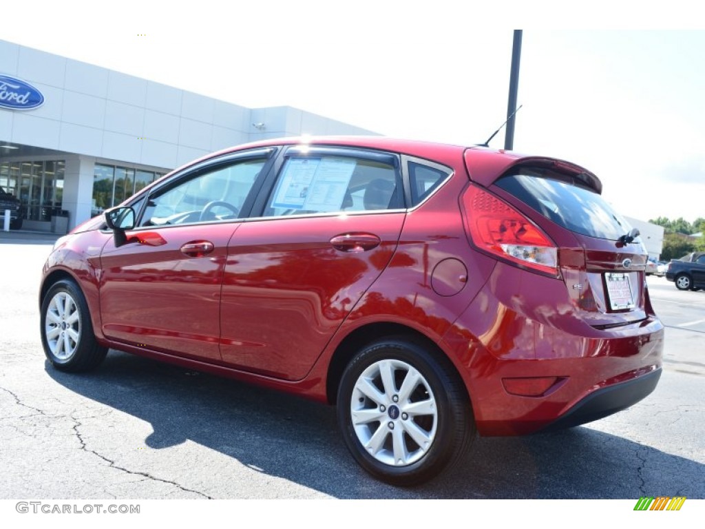 2013 Fiesta SE Hatchback - Ruby Red / Charcoal Black/Light Stone photo #28