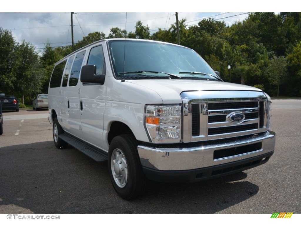 2014 E-Series Van E350 XLT Passenger Van - Oxford White / Medium Flint photo #1