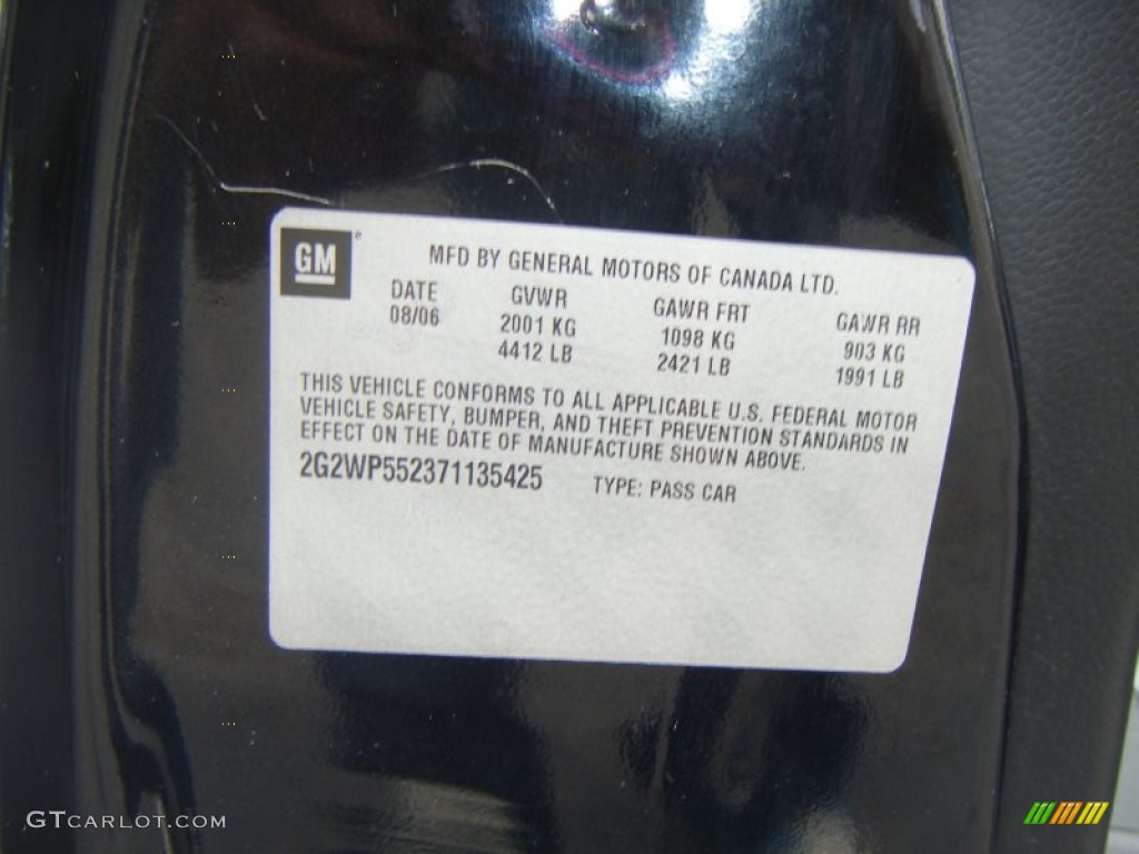 2007 Grand Prix Sedan - Black / Ebony photo #20