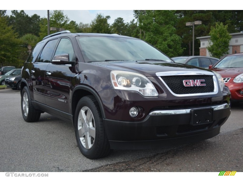 2008 Acadia SLT - Dark Crimson Red Metallic / Ebony photo #1