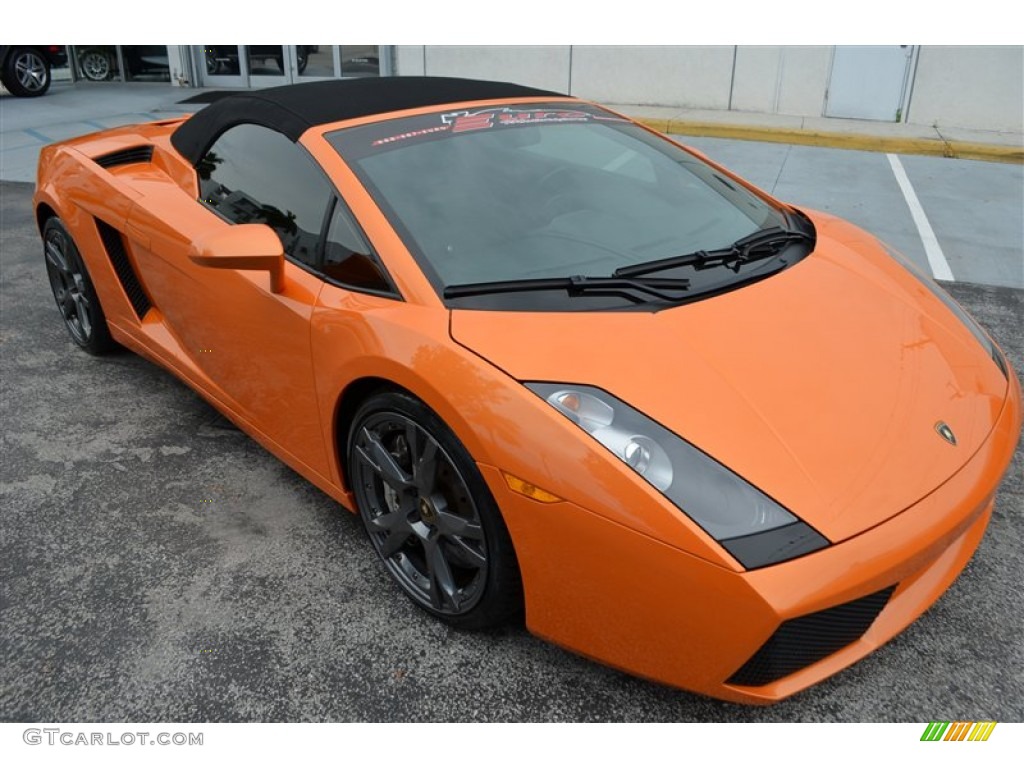 2008 Gallardo Spyder - Arancio Borealis (Orange) / Nero Perseus/Orange photo #3
