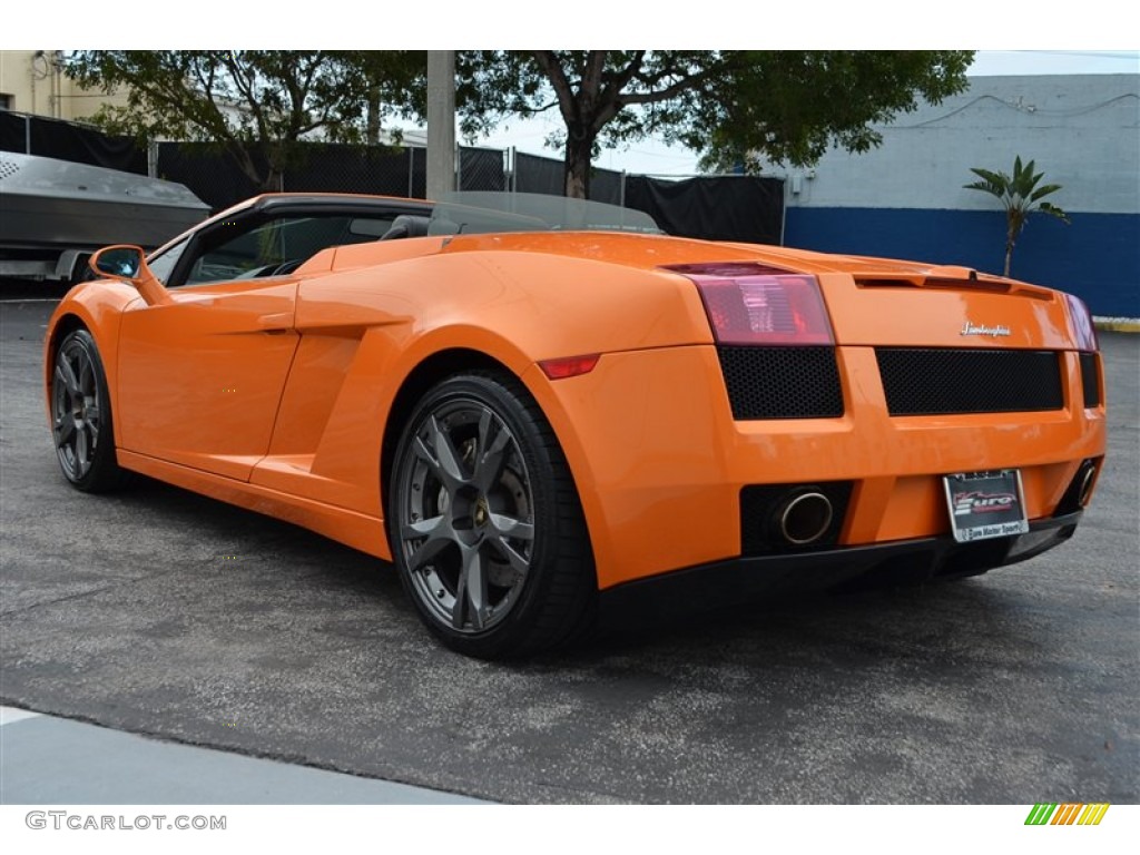 2008 Gallardo Spyder - Arancio Borealis (Orange) / Nero Perseus/Orange photo #4