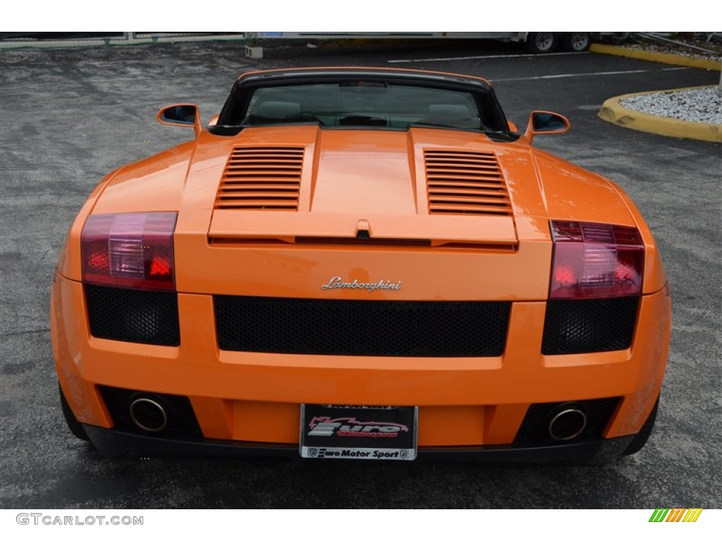 2008 Gallardo Spyder - Arancio Borealis (Orange) / Nero Perseus/Orange photo #5