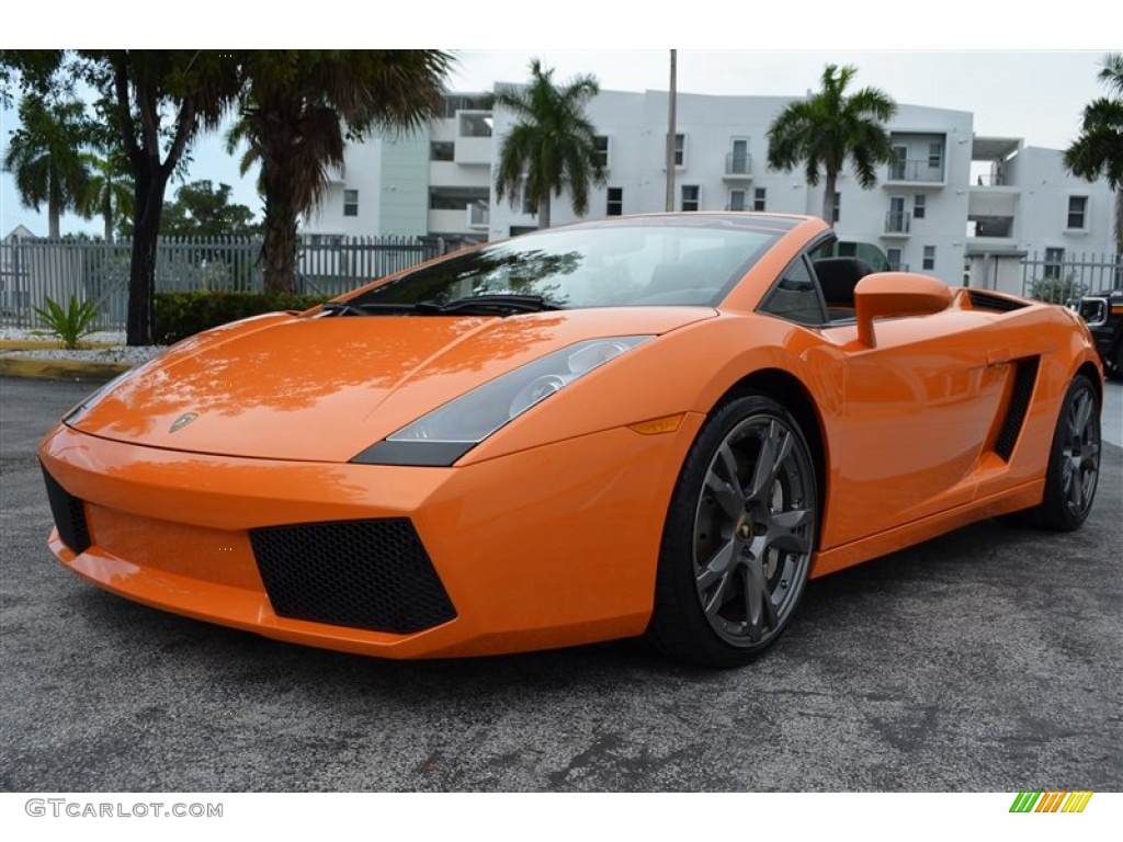 Arancio Borealis (Orange) 2008 Lamborghini Gallardo Spyder Exterior Photo #97328868