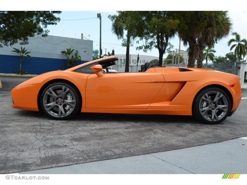 2008 Gallardo Spyder - Arancio Borealis (Orange) / Nero Perseus/Orange photo #10