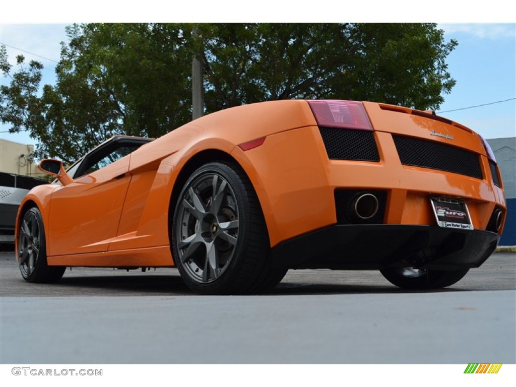 2008 Gallardo Spyder - Arancio Borealis (Orange) / Nero Perseus/Orange photo #13