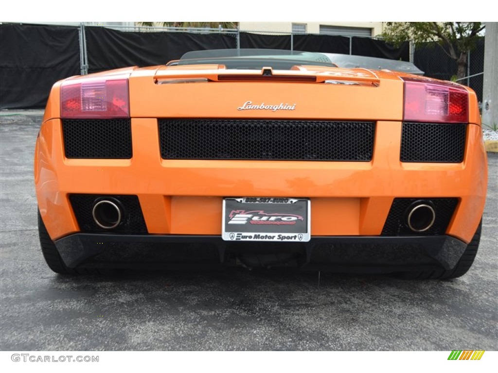 2008 Gallardo Spyder - Arancio Borealis (Orange) / Nero Perseus/Orange photo #14