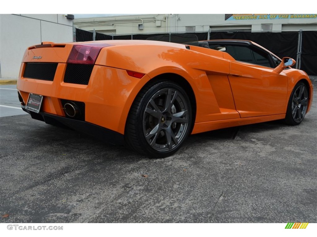 2008 Gallardo Spyder - Arancio Borealis (Orange) / Nero Perseus/Orange photo #16