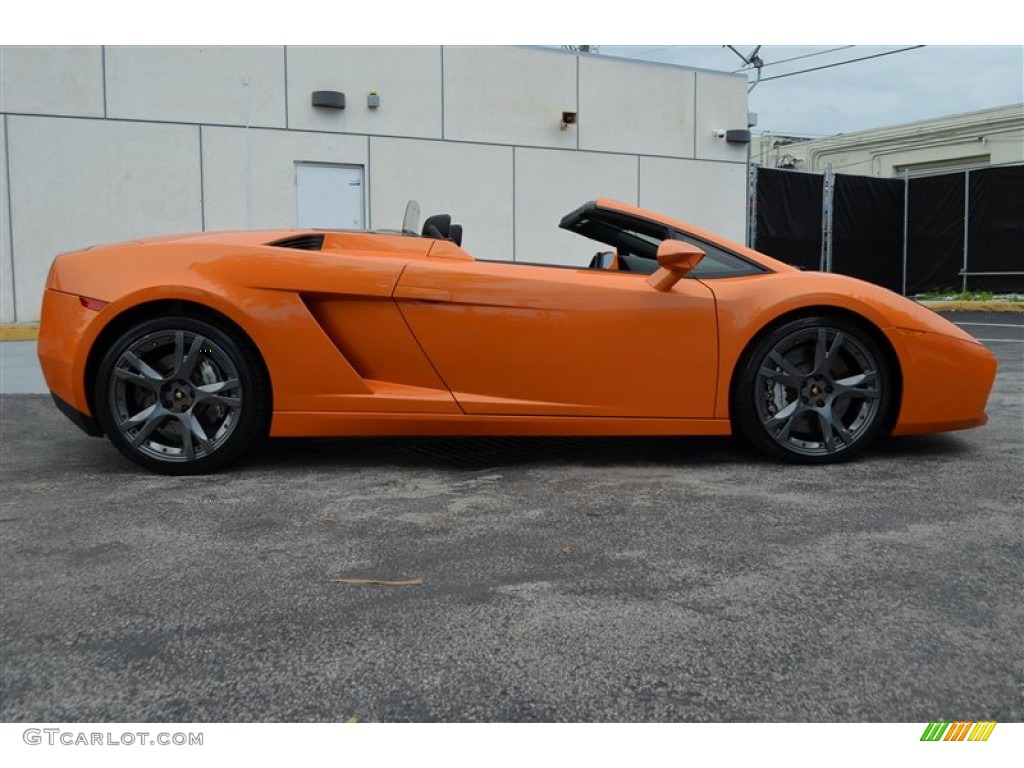 2008 Gallardo Spyder - Arancio Borealis (Orange) / Nero Perseus/Orange photo #19