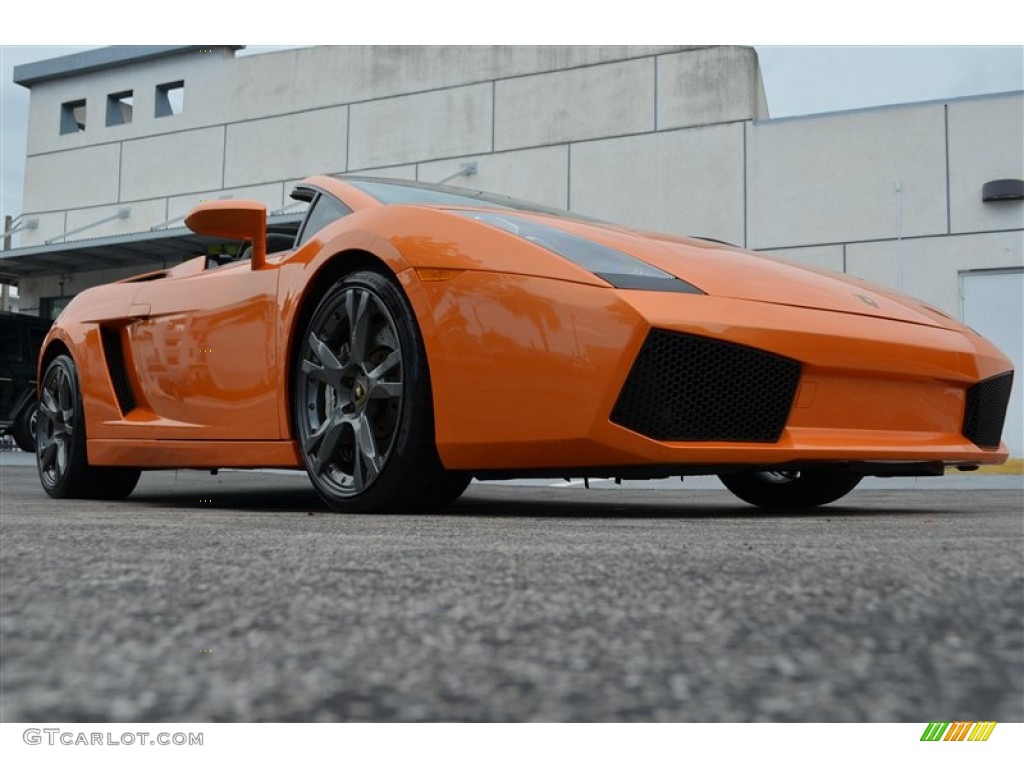 2008 Gallardo Spyder - Arancio Borealis (Orange) / Nero Perseus/Orange photo #23