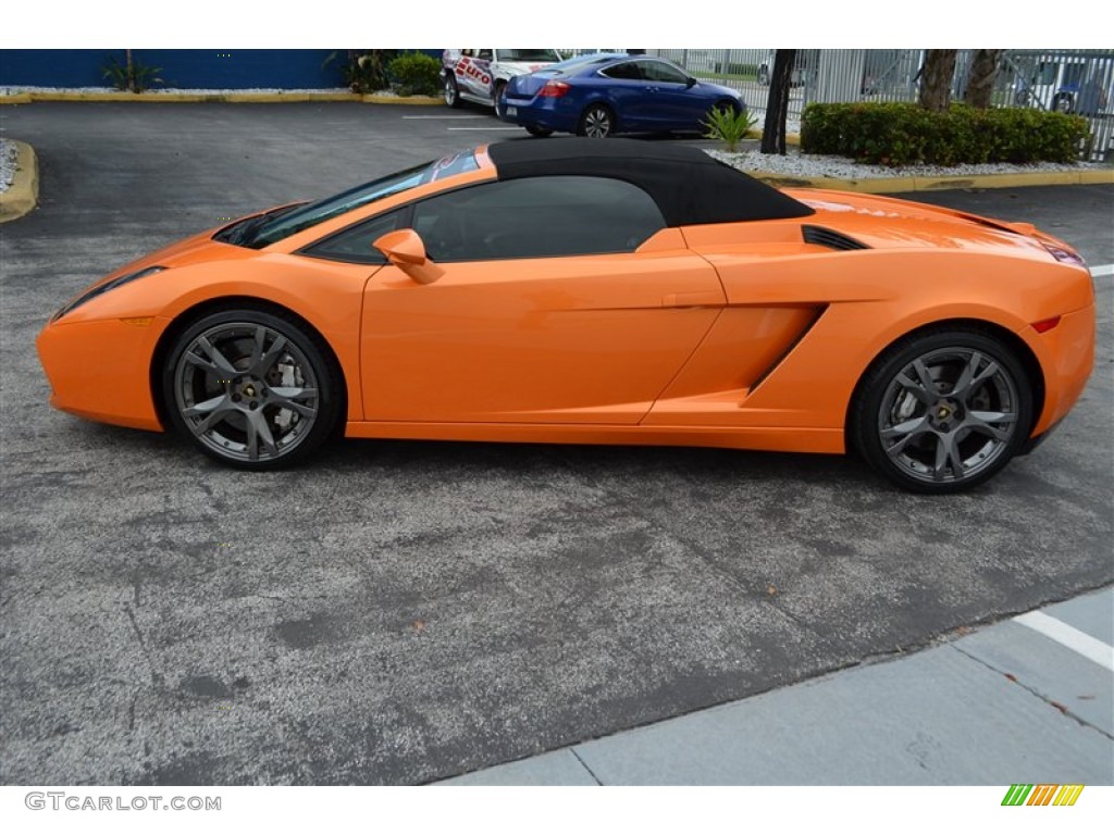 2008 Gallardo Spyder - Arancio Borealis (Orange) / Nero Perseus/Orange photo #26