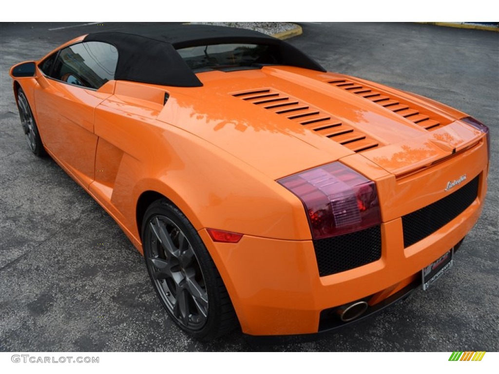 2008 Gallardo Spyder - Arancio Borealis (Orange) / Nero Perseus/Orange photo #27
