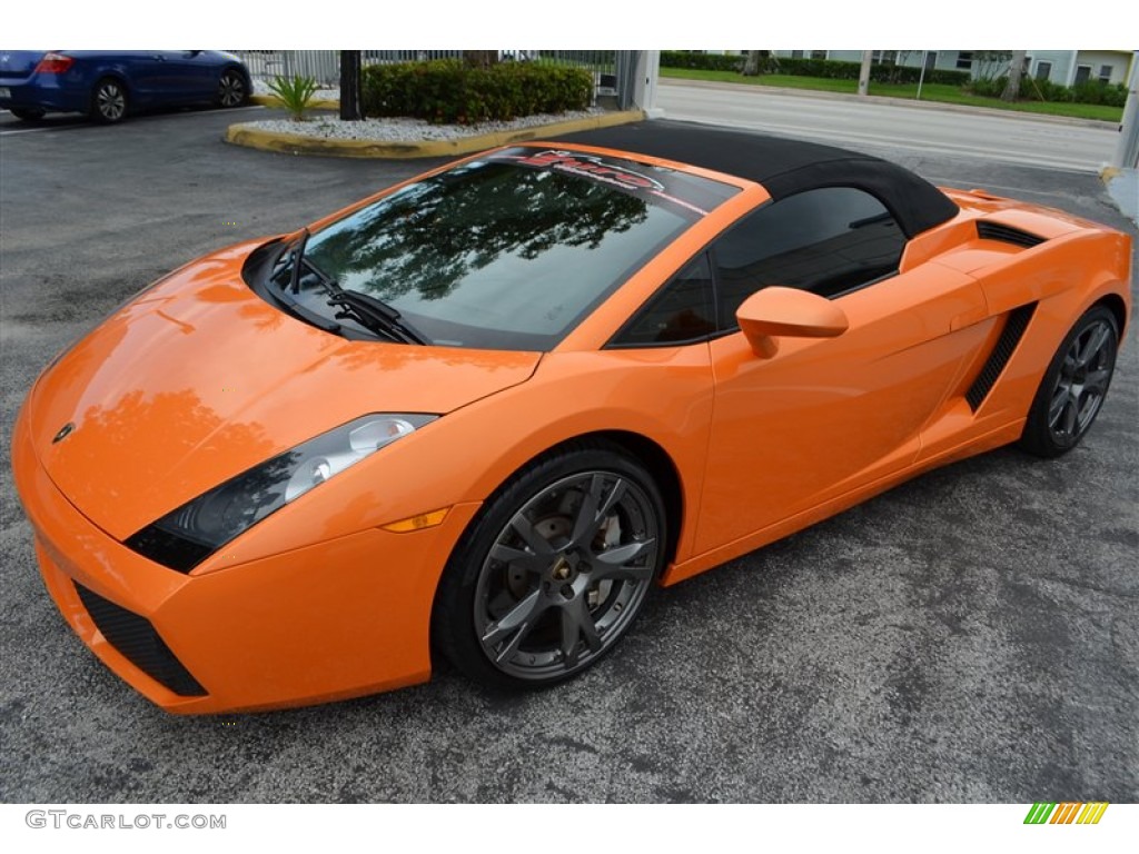2008 Gallardo Spyder - Arancio Borealis (Orange) / Nero Perseus/Orange photo #30
