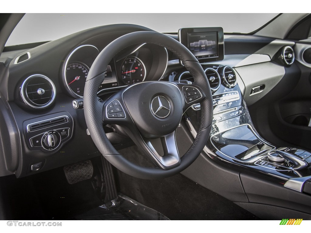 Black Interior 2015 Mercedes-Benz C 300 4Matic Photo #97330572