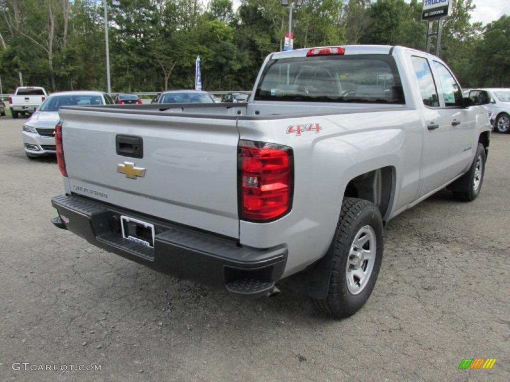 2014 Silverado 1500 WT Double Cab 4x4 - Silver Ice Metallic / Jet Black/Dark Ash photo #6