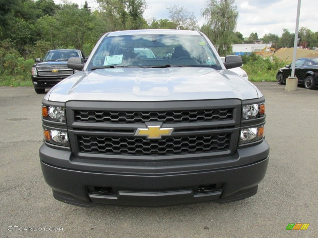 2014 Silverado 1500 WT Double Cab 4x4 - Silver Ice Metallic / Jet Black/Dark Ash photo #10
