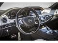 2015 Mercedes-Benz S Silk Beige/Espresso Brown Interior Steering Wheel Photo