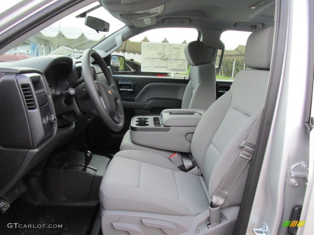 2014 Silverado 1500 WT Double Cab 4x4 - Silver Ice Metallic / Jet Black/Dark Ash photo #13