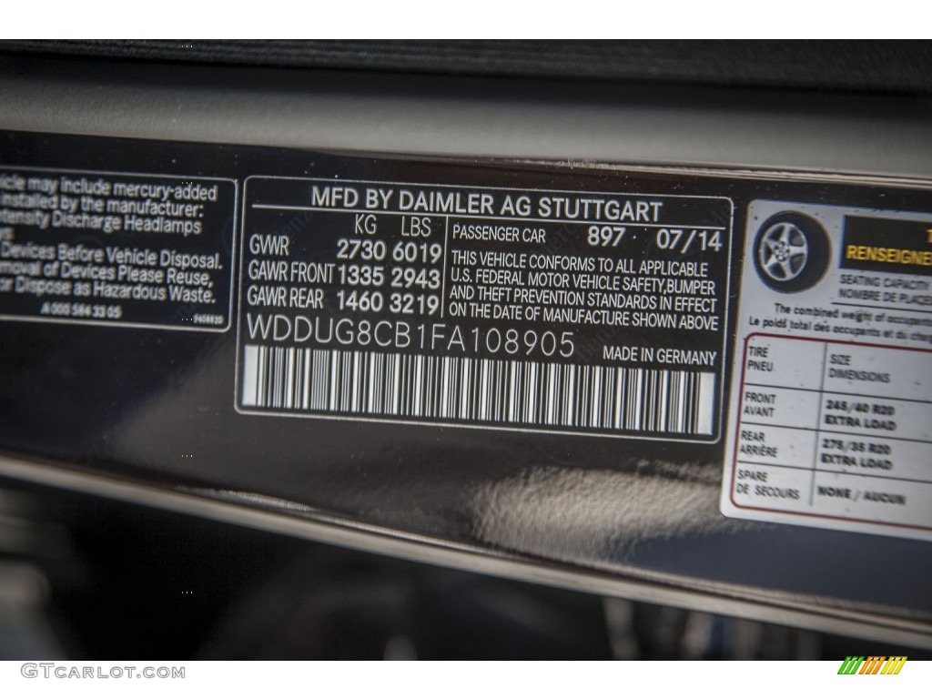 2015 S Color Code 897 for Ruby Black Metallic Photo #97331709