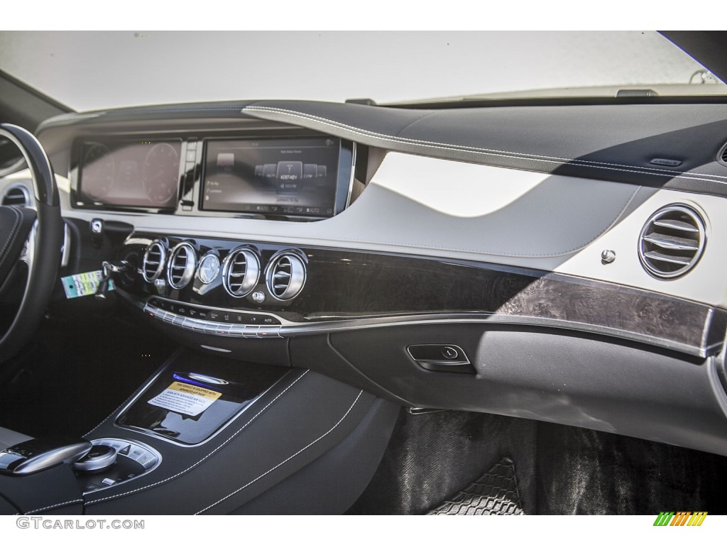 2015 Mercedes-Benz S 550 Sedan Silk Beige/Espresso Brown Dashboard Photo #97331748