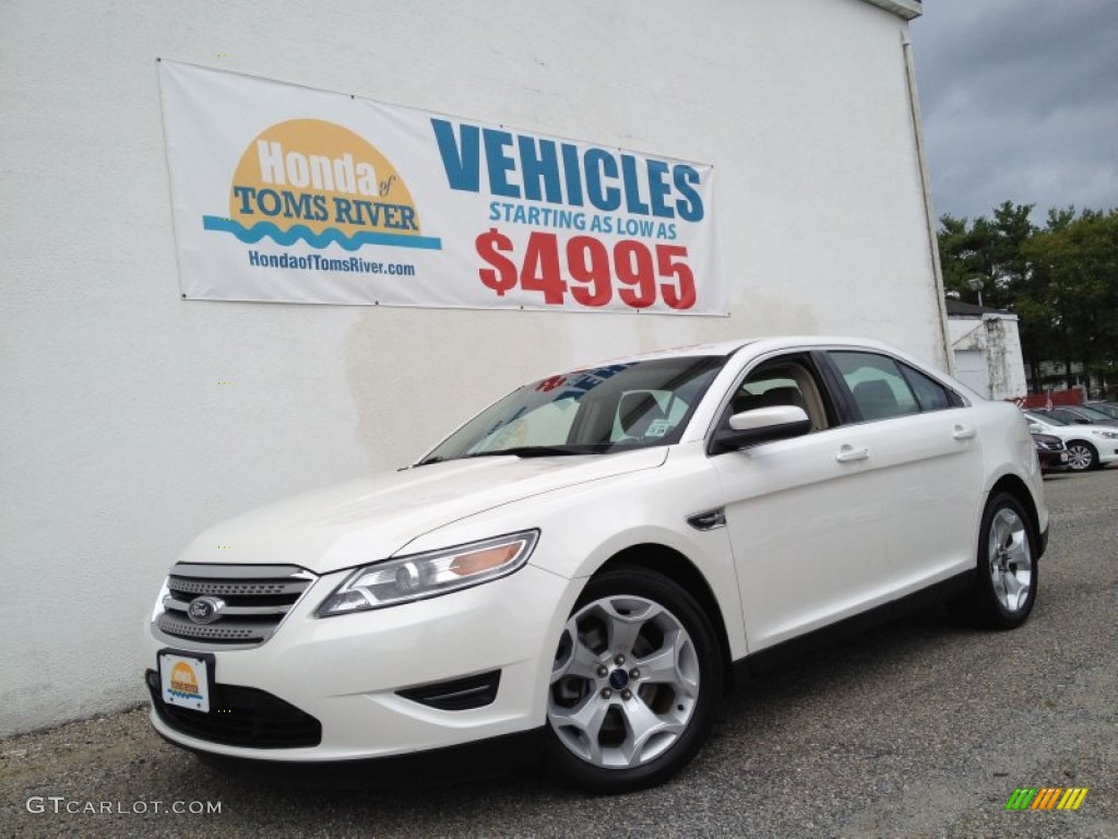 2010 Taurus SEL - White Suede Metallic / Light Stone photo #1