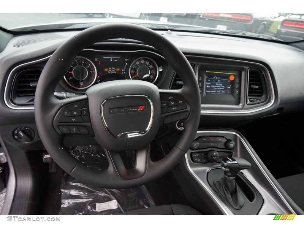 2015 Dodge Challenger SXT Black Steering Wheel Photo #97336566