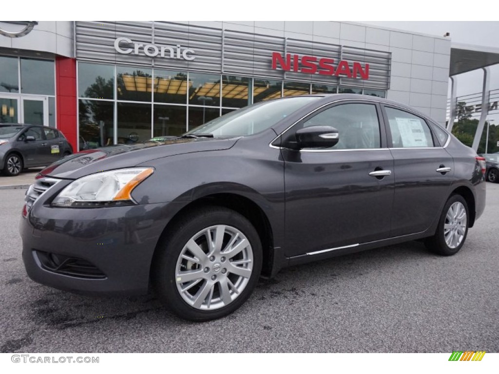 2014 Sentra SL - Amethyst Gray / Charcoal photo #1