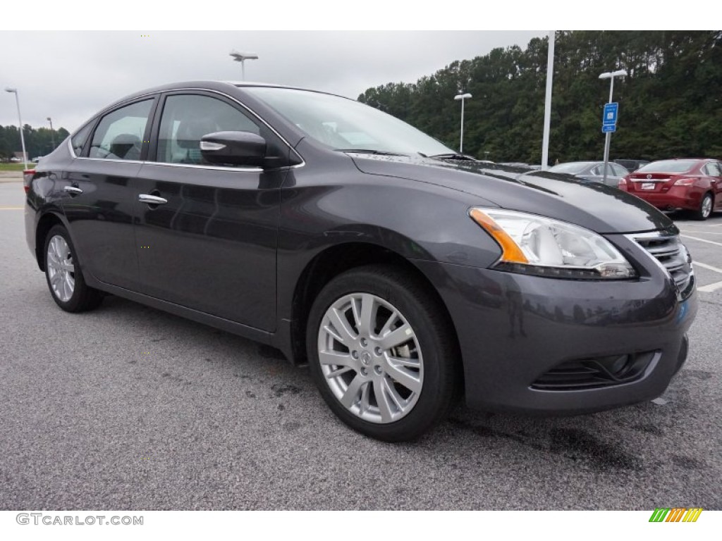 2014 Sentra SL - Amethyst Gray / Charcoal photo #7