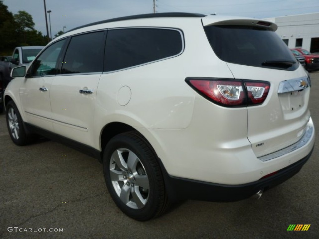 2015 Traverse LTZ - White Diamond Tricoat / Ebony photo #3