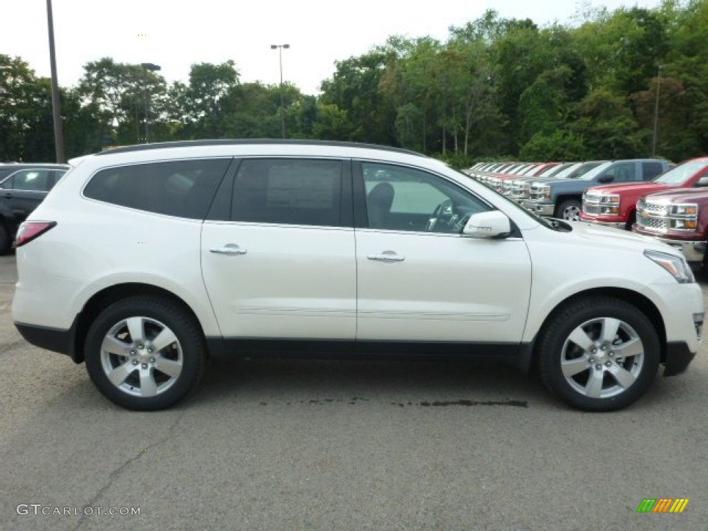 2015 Traverse LTZ - White Diamond Tricoat / Ebony photo #6