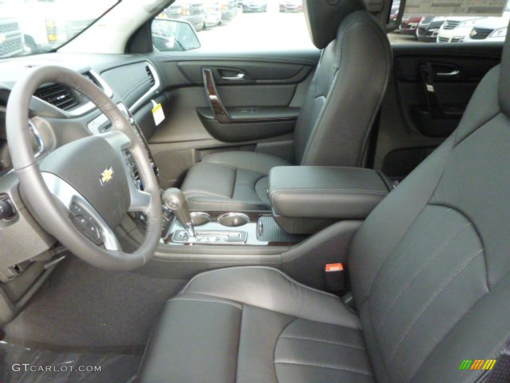 2015 Traverse LTZ - White Diamond Tricoat / Ebony photo #10