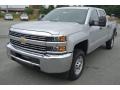 Silver Ice Metallic - Silverado 2500HD WT Crew Cab 4x4 Photo No. 2