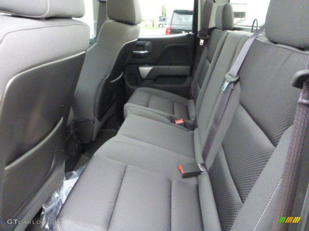 Jet Black Interior 2015 Chevrolet Silverado 1500 LT Double Cab 4x4 Photo #97341783