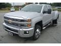 Silver Ice Metallic - Silverado 3500HD LTZ Crew Cab Dual Rear Wheel 4x4 Photo No. 2